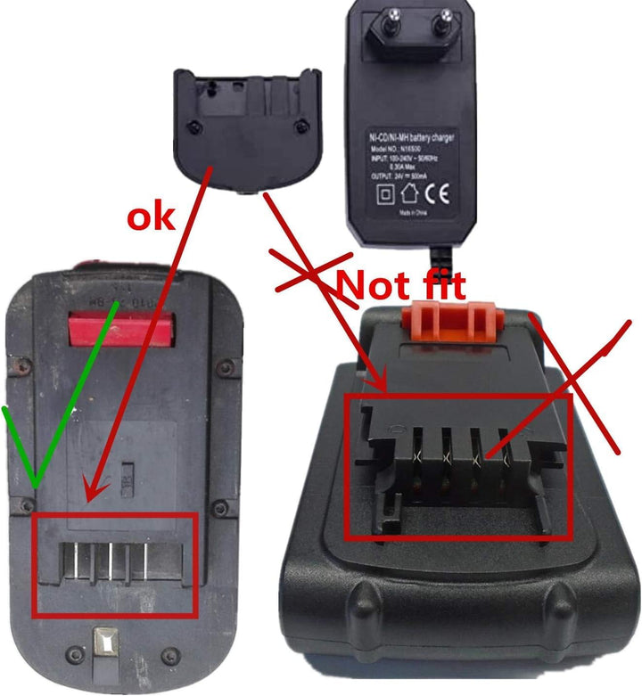 Ladegerät für Black & Decker Drill 9,6 V 12 V 14,4 V 18 V NI-MH/NI-Cd HPB18-OPE HPB18 HPB14 HPB12 HP