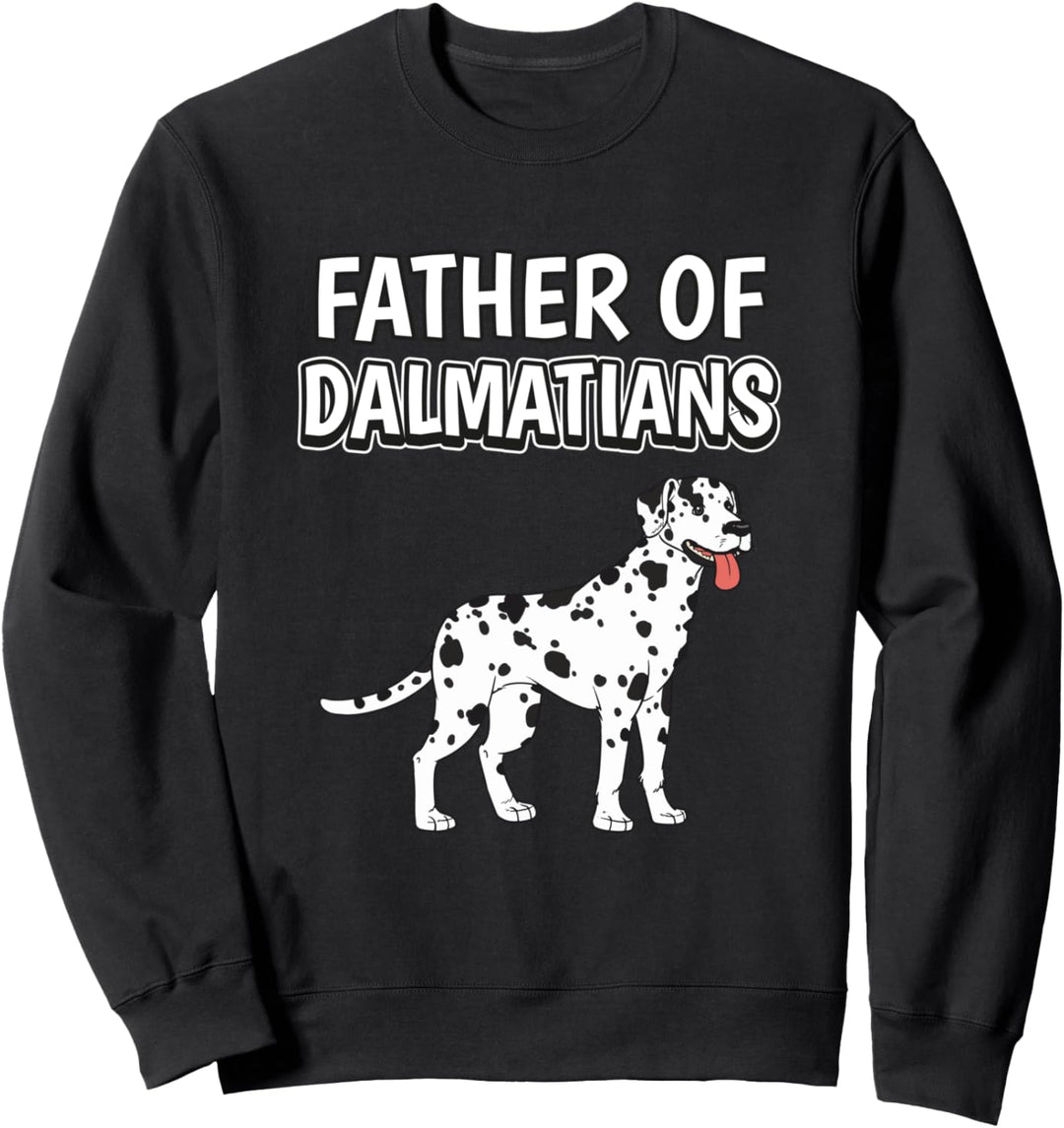 Herren Jungen Father Of Dalmatians Papa Vatertag Dalmatiner Sweatshirt