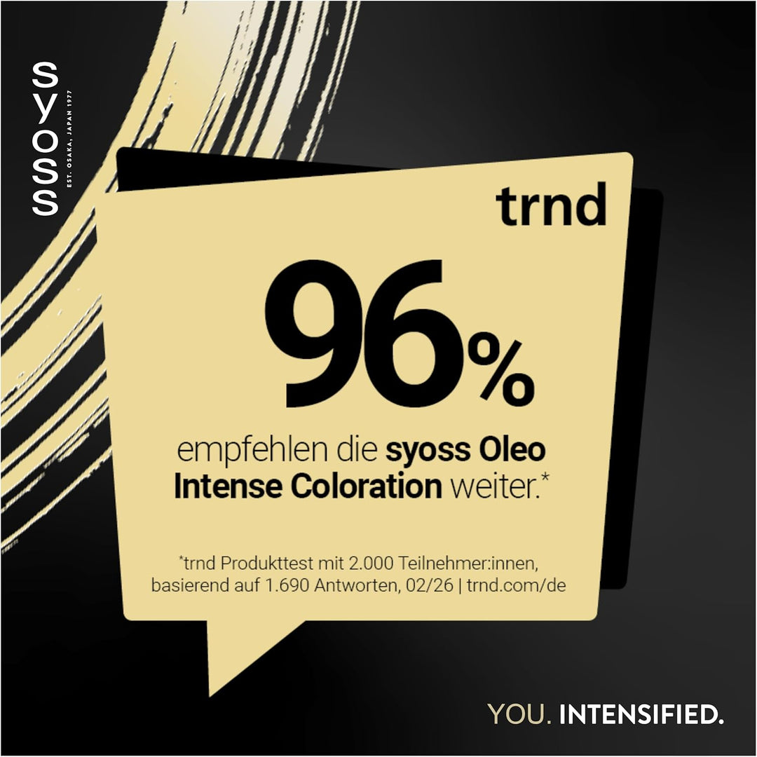 Syoss Oleo Intense Öl-Coloration 6-76 Warmes Kupfer Stufe 3 (115 ml), dauerhafte Haarfarbe mit pfleg
