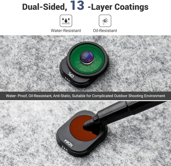 Mini 4 Pro ND CPL Filter Set 4 Teilig,Polfilter ND-Filter für DJI Mini 4 Pro Fly More Combo mit Filt