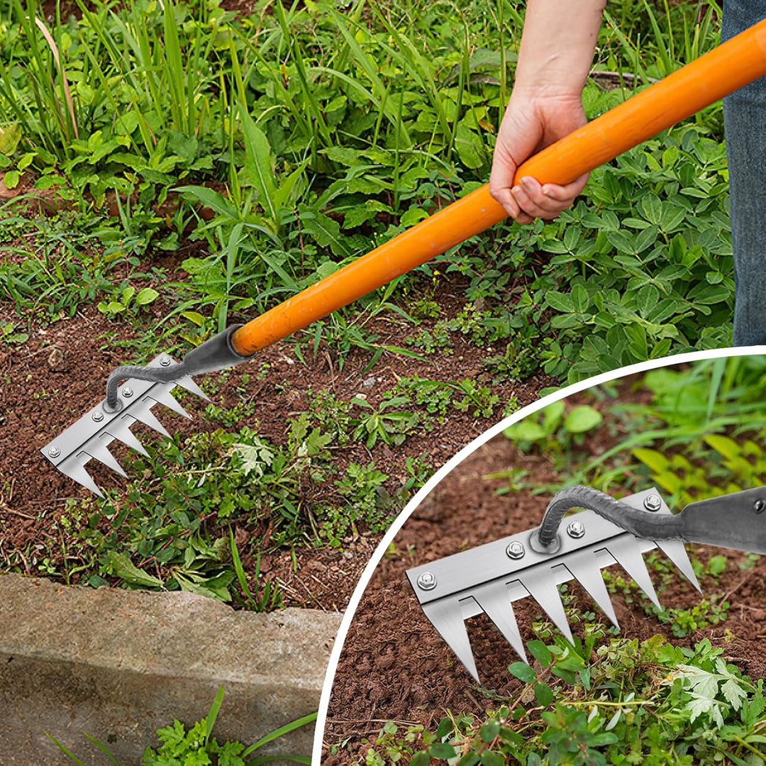 Gartenrechen, Mehrzweck Garten Unkraut Werkzeug, Unkrauthacke, Tragbare Unkraut Abzieher Werkzeug fü