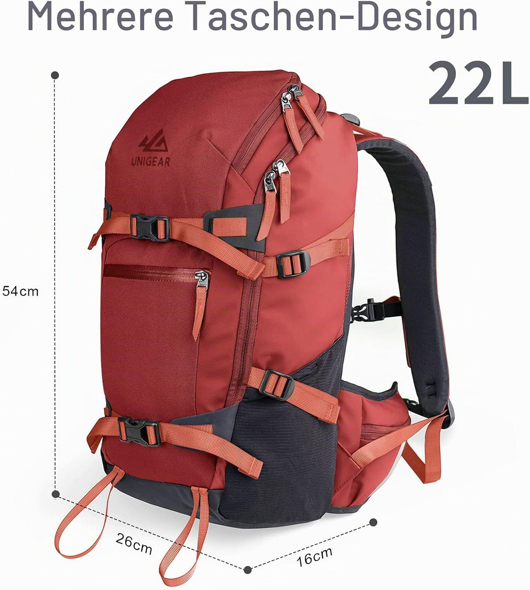 Unigear Skirucksack Snowboard Rucksack Tourenrucksack Hydration Outdoor Backpack Skitour Wintersport