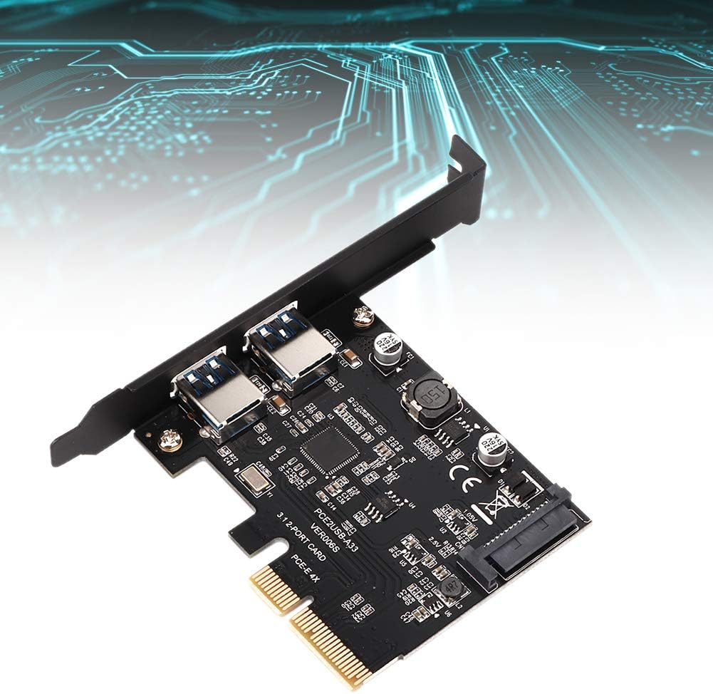 USB3.1 Erweiterungskarte für ASMedia ASM3142, 10 Gbit/S Type-C + Type-A Desktop Erweiterungskarte, A