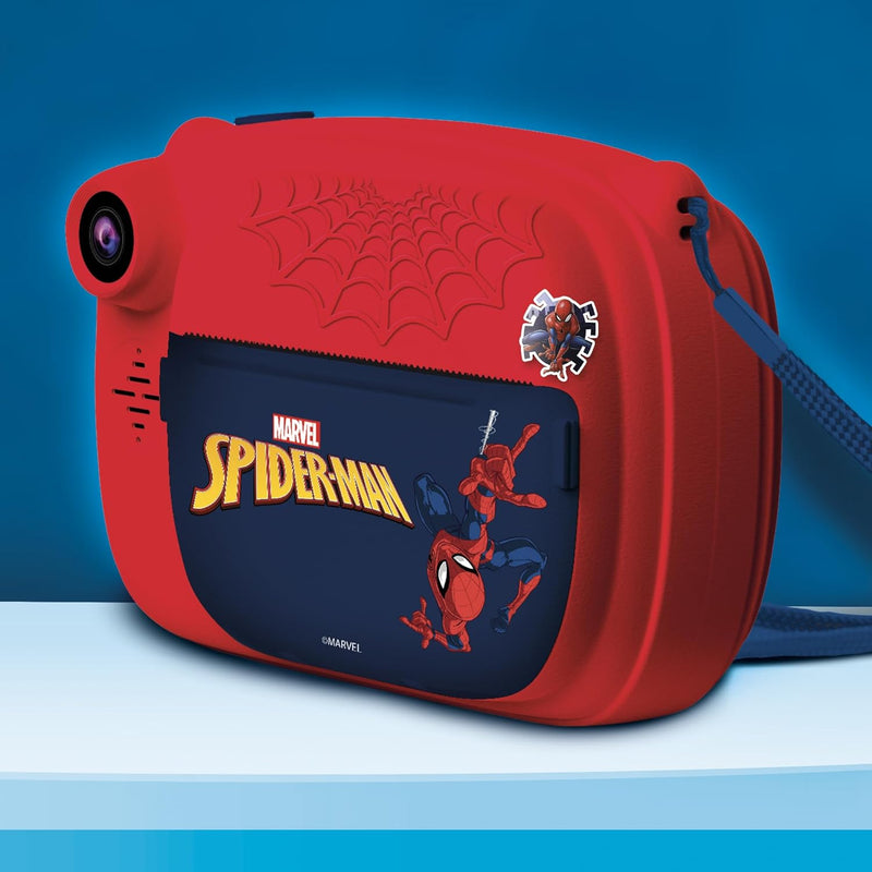 Lisciani - Spider-Man Print CAM - Sofortbildkamera - Hi-Tech Educative - 4 Zoll Farbbildschirm - Dua