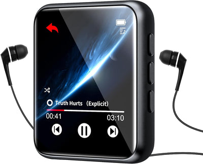 Bluetooth 5.0 MP3 Player, 16GB HiFi Verlustfreier Ton MP3 Musik Player mit Lautsprecher, Voice Recor