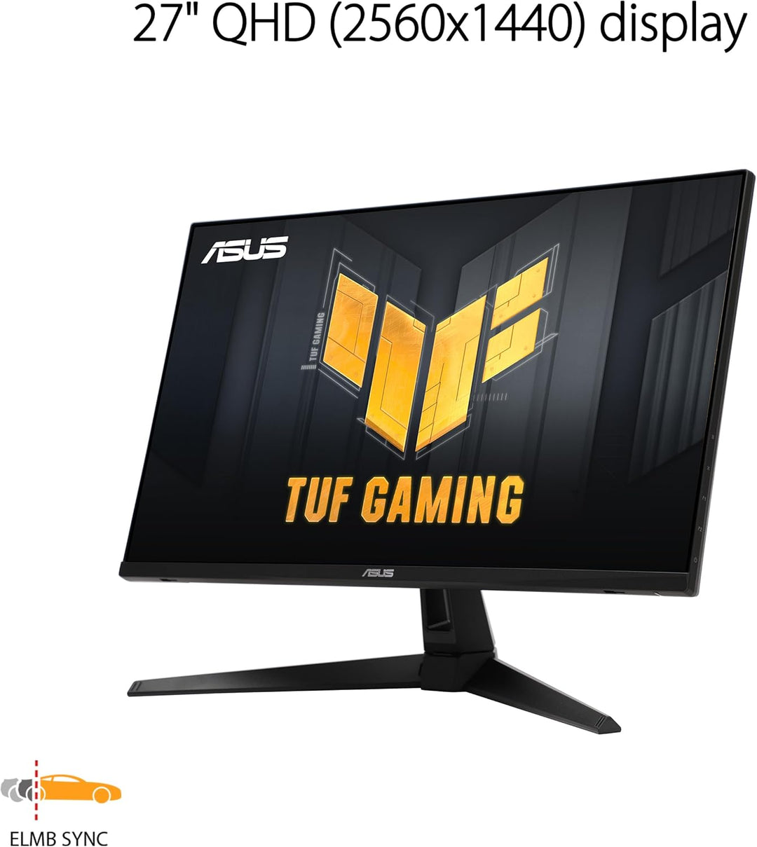 ASUS TUF Gaming VG27AQ3A - 27 Zoll WQHD Monitor - 180 Hz, 1ms GtG, G-Sync, FreeSync, , ELMB, GameFas