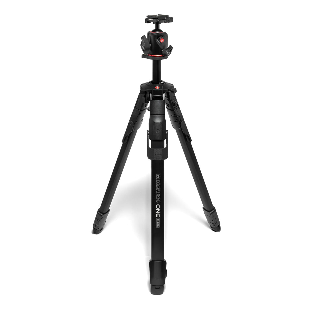 Manfrotto ONE Photo, Aluminium‑Stativ‑Kit mit XPRO Kugelkopf Arca‑Swiss, 12 kg Tragkraft, 90° Horizo