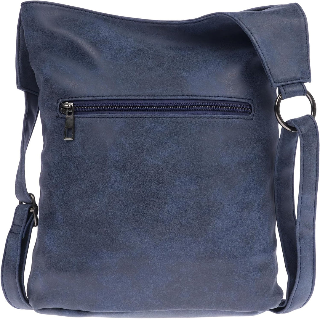 Christian Wippermann grosse Damen Tasche Schultertasche Umhängetasche Crossover Leder Optik Handtasc