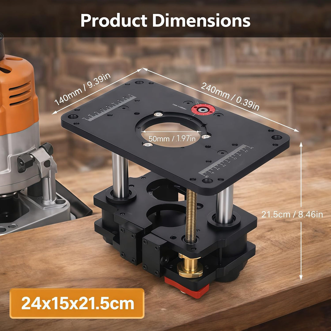 Routertisch -Lift -System Hochleistungs -Aluminiumlegierung Elektrisches Router -Hebesystem für Holz