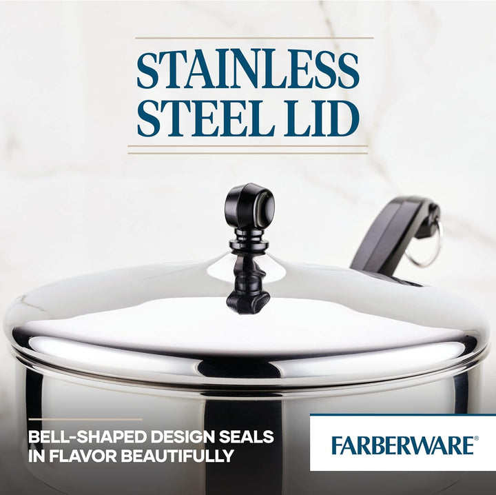 Farberware Klassischer Edelstahl-Bratdeckel, Sautepfanne (2,75 Quart), Silber 2.6 Liter, 2.6 Liter