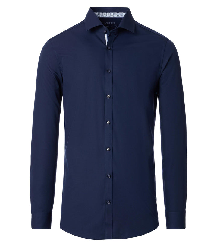 Venti - Body Fit - Herren Businesshemd (154427100), Grösse:42, Farbe:Blau (116)