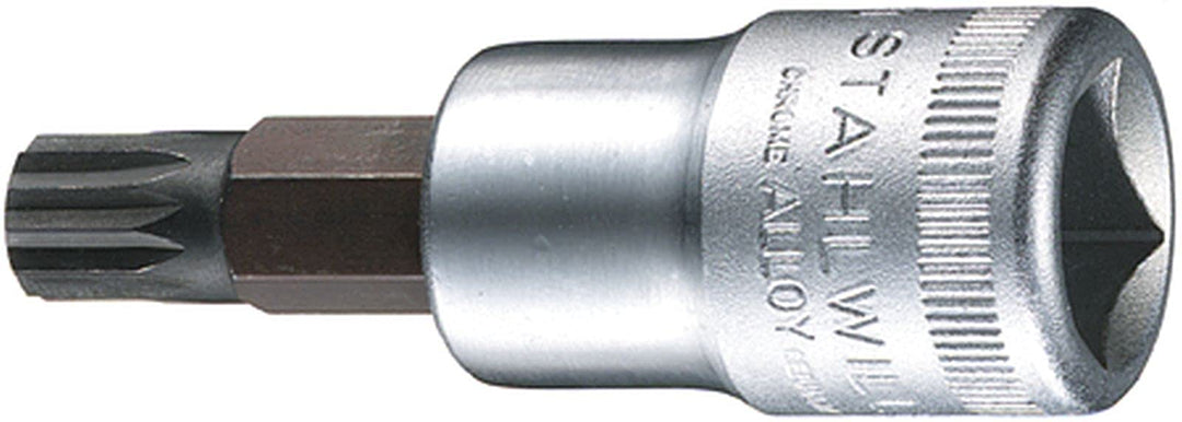 STAHLWILLE 54 X M 10 l Schraubendrehereinsatz 1/2 Zoll (12,5 mm) l für Innenvielzahnschrauben (XZN®)