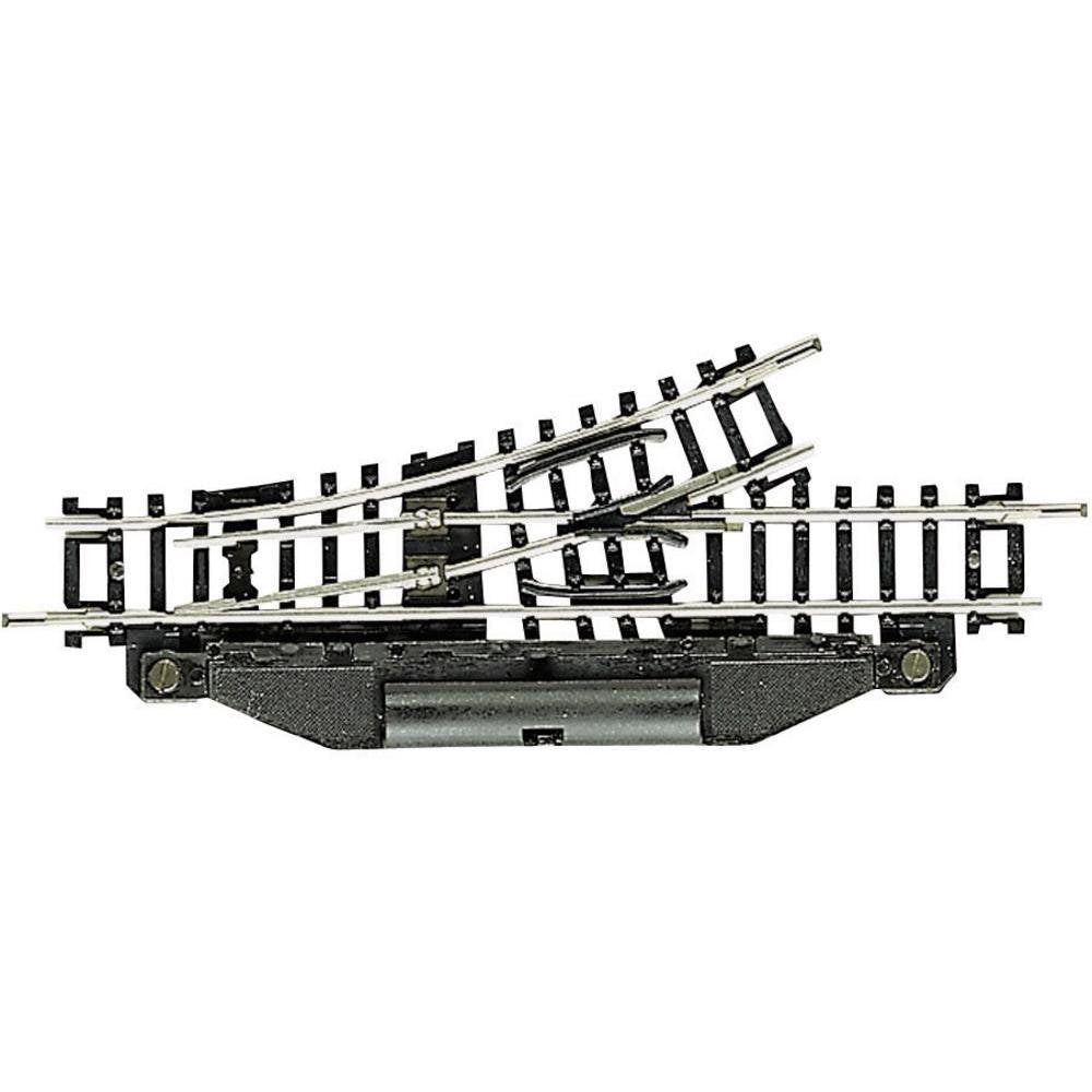 Fleischmann 22249 N Gleis (ohne Bettung) Weiche, elektrisch, Links 104.2mm 24° 194.6mm