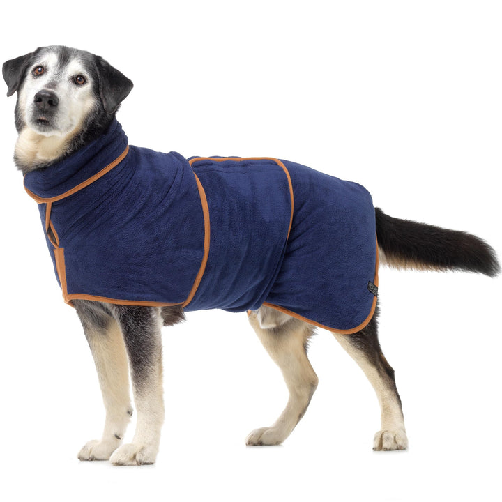 Lucky Paws® Hundebademantel – doppellagiger, Ultra-absorbierender &amp; luxuriös weicher Bademantel Hund