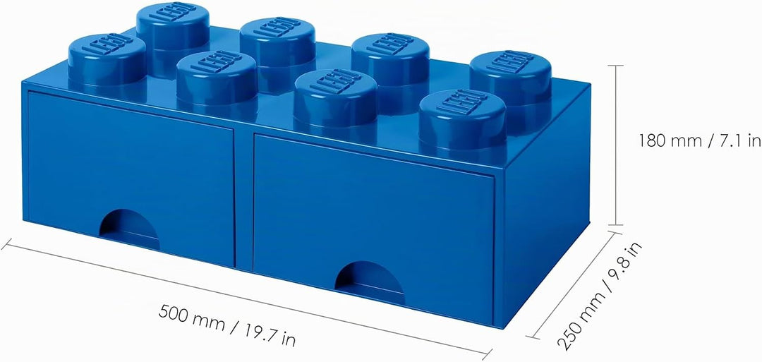 Room Copenhagen Opslag Baksteen 8 met Laden, Blau, 50,2 x 25,2 x cm, Blau