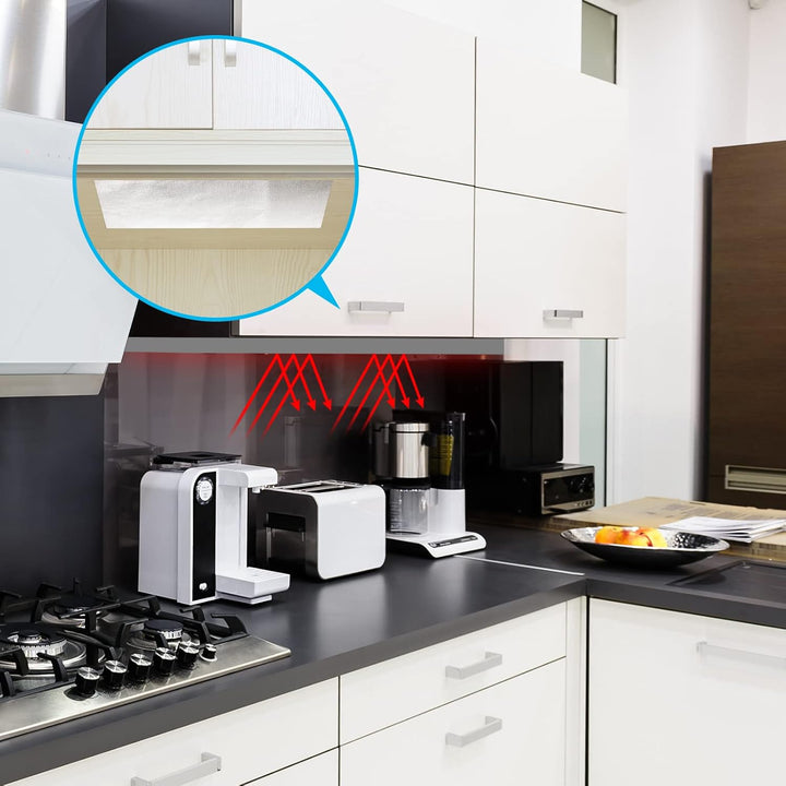 FLASLD Thermoblock – Auto-Hitzeschild – reflektierendes Aluminium, Isolierung und Klebstoff, 101,6 x