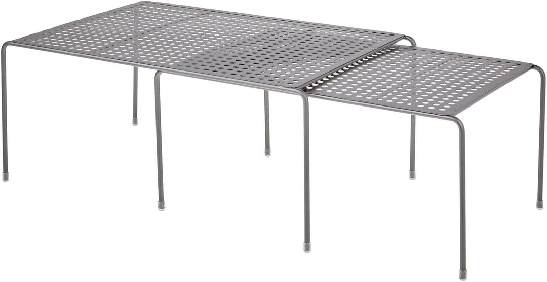 mDesign Regaleinsatz für Küchenschrank – praktische Geschirrablage aus Metall für mehr Abstellfläche