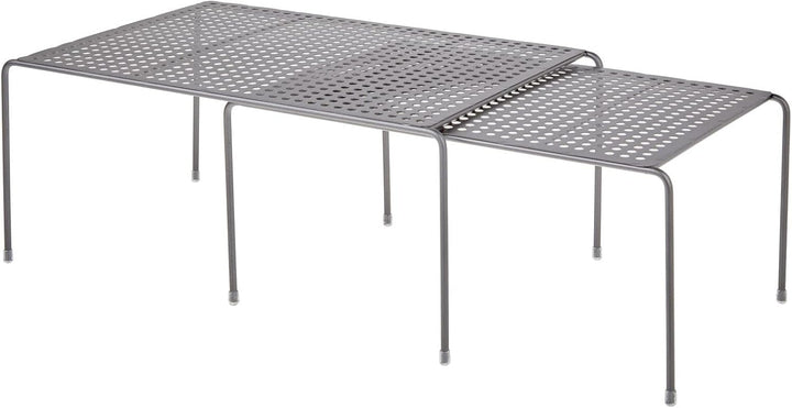 mDesign Regaleinsatz für Küchenschrank – praktische Geschirrablage aus Metall für mehr Abstellfläche