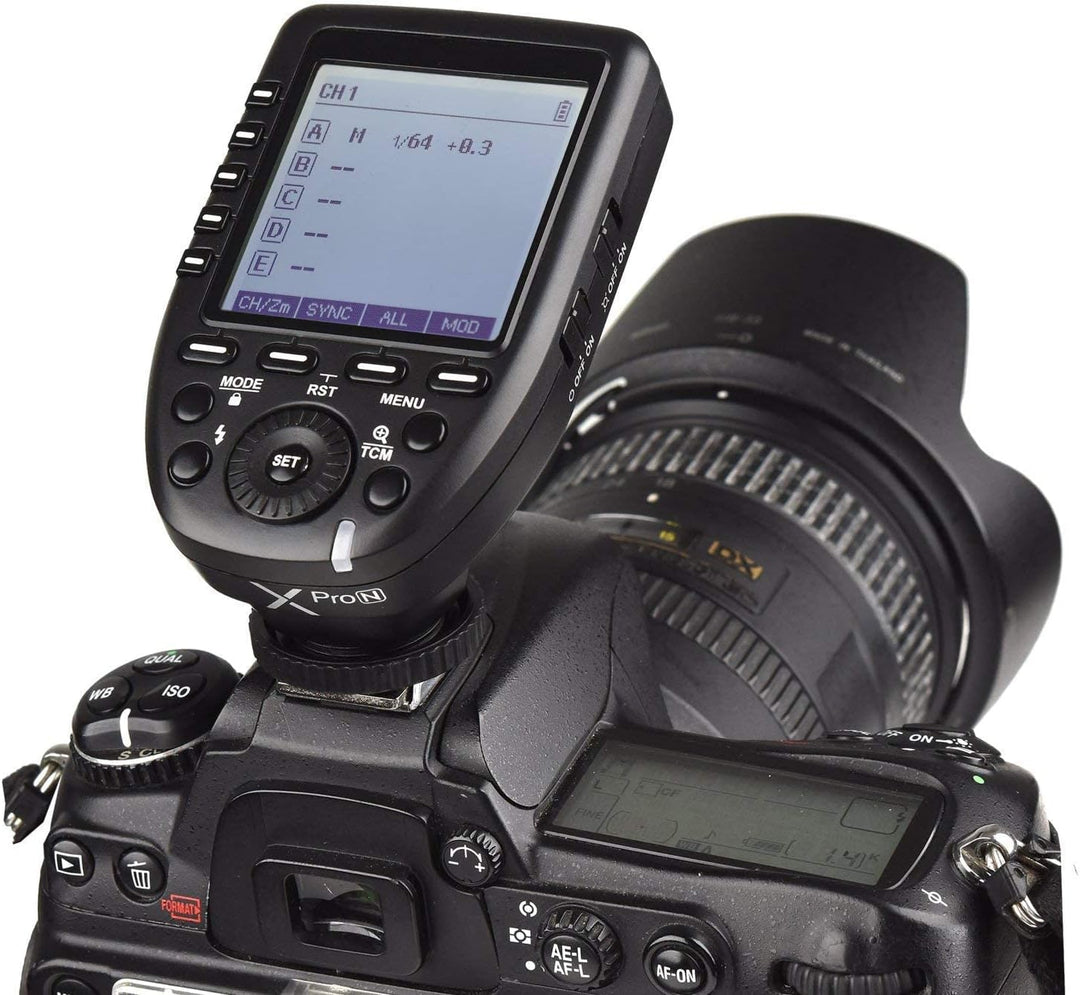 Godox XPro-N i-TTL 2.4G Hochgeschwindigkeits-LCD-Display Sender für Nikon D5 D4 D60 D70S D7C0 D750 D