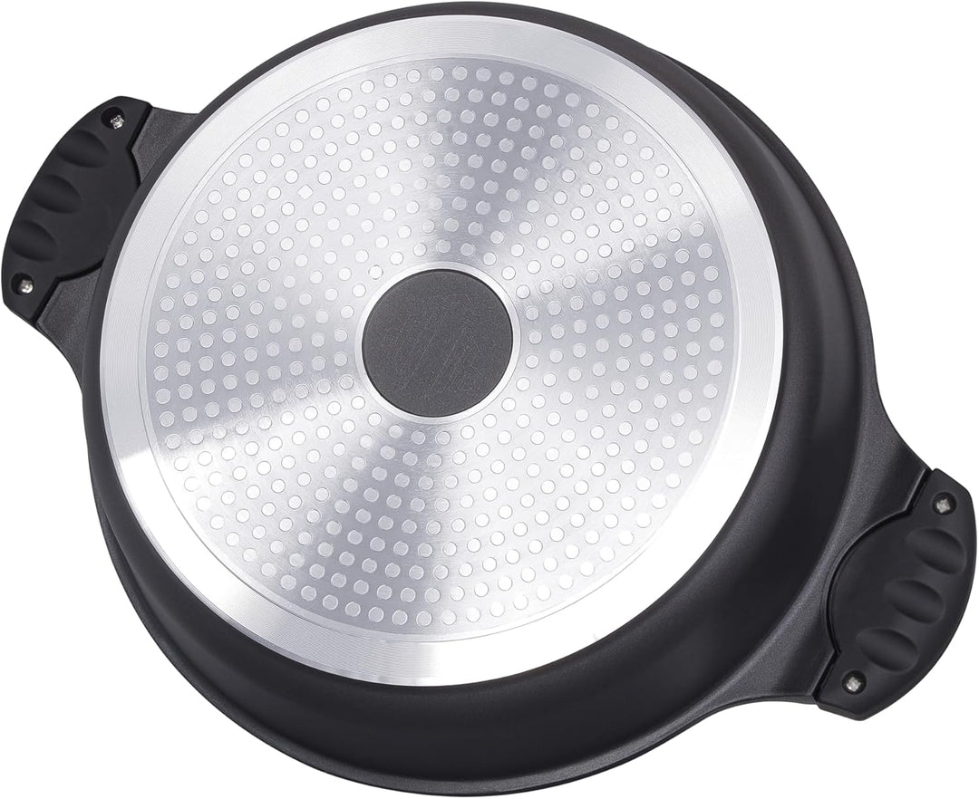 Tajine Topf Induktion 28cm/4,2L – Marokkanischer Tagine Guss-Aluminium – Für alle Herdarten (Indukti