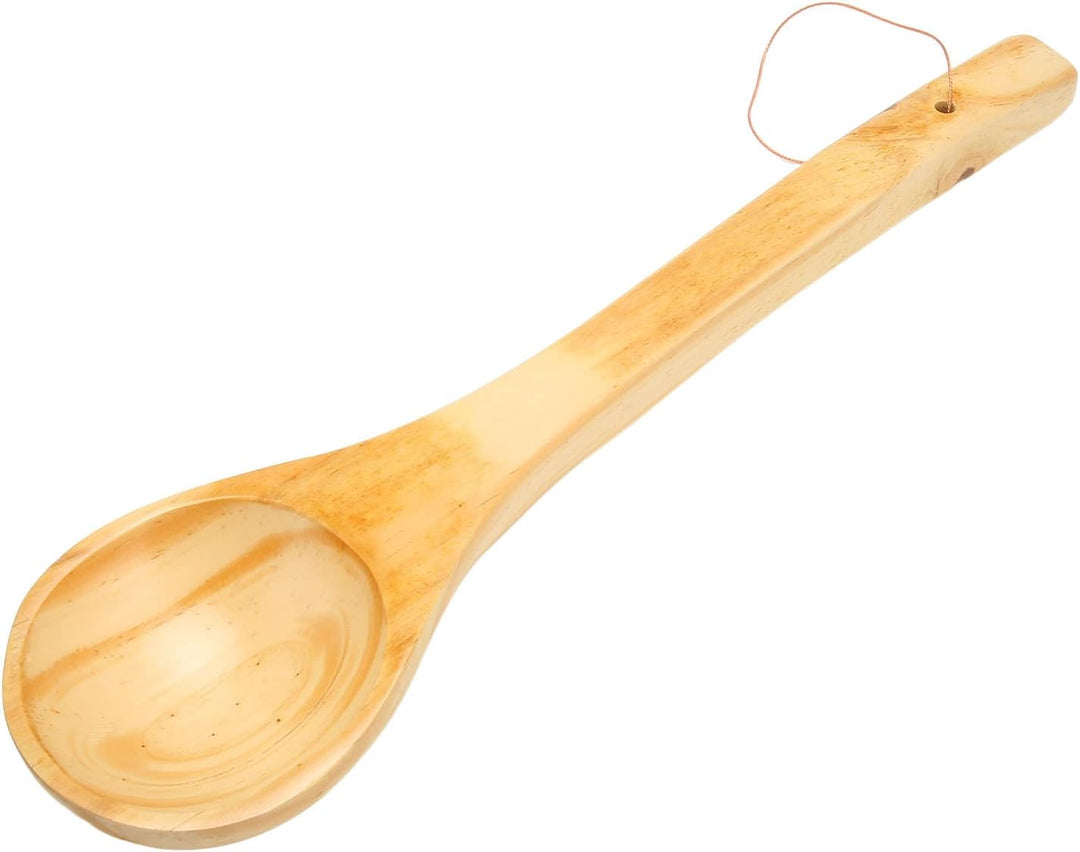 Saunakelle, Grosse Holzkelle Sauna Wasserschöpfkelle Spa Löffel mit Langem Griff für Dampfbad, Sauna