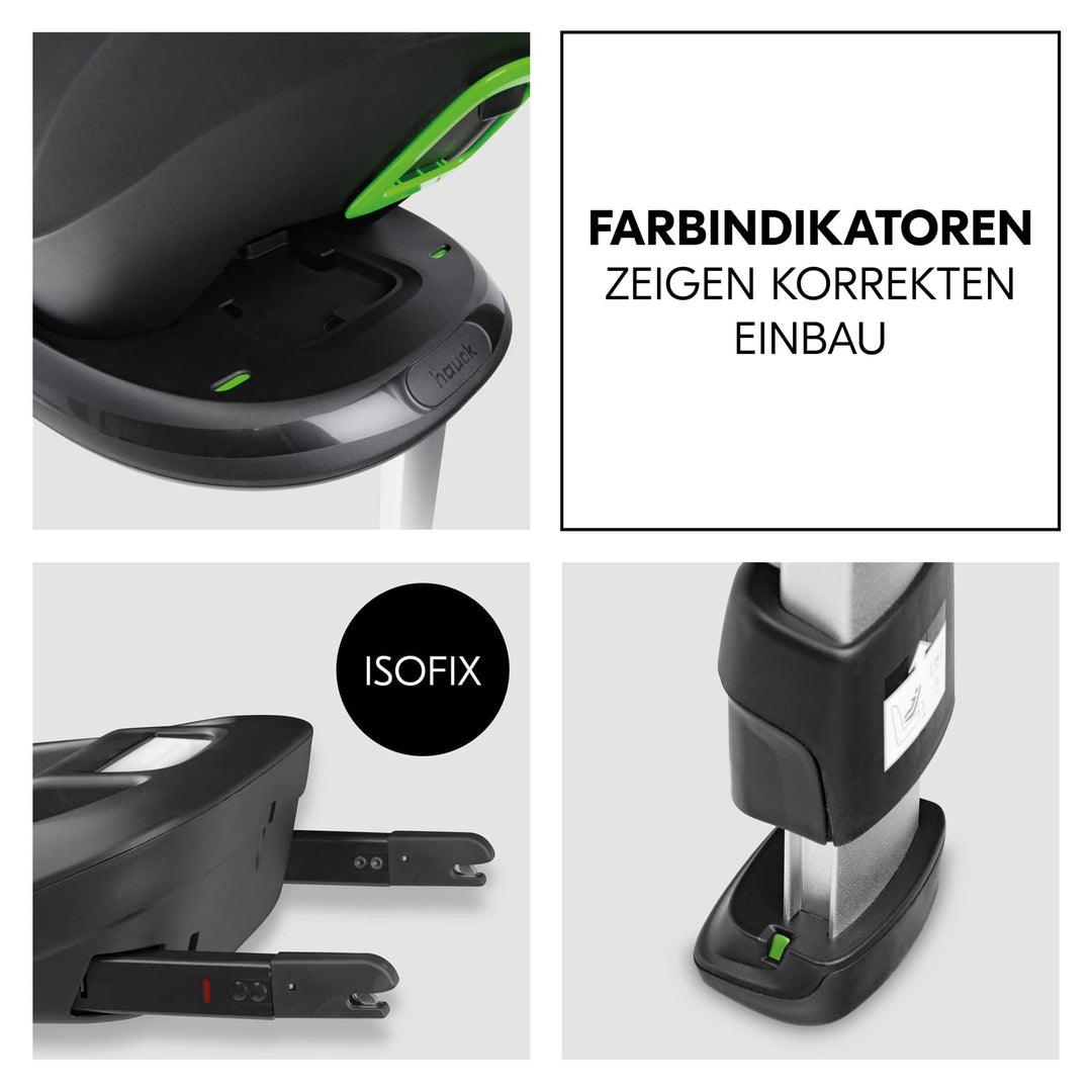 hauck Drive N Care Set, Schwarz - i-Size Babyschale mit Isofix Basisstation für Babys ab Geburt mit
