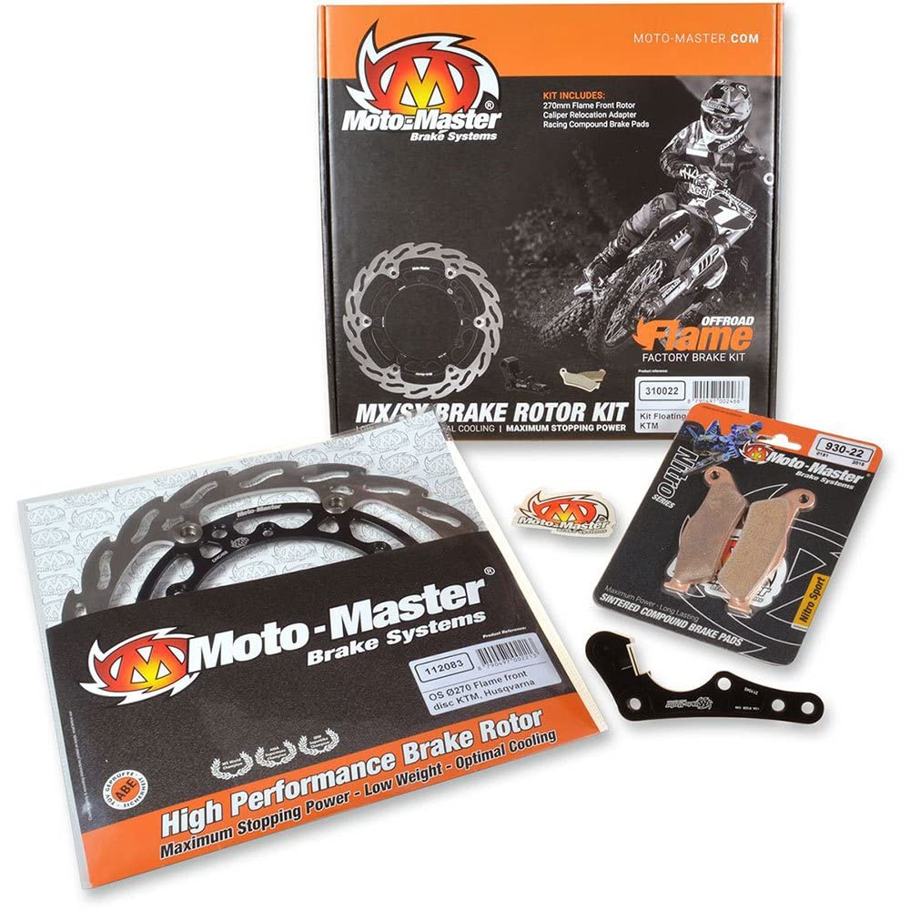 MotoMaster 310021 Moto-Master, Kit Oversize 270mm, Adapter, Pads, Front, Kawasaki 07-16