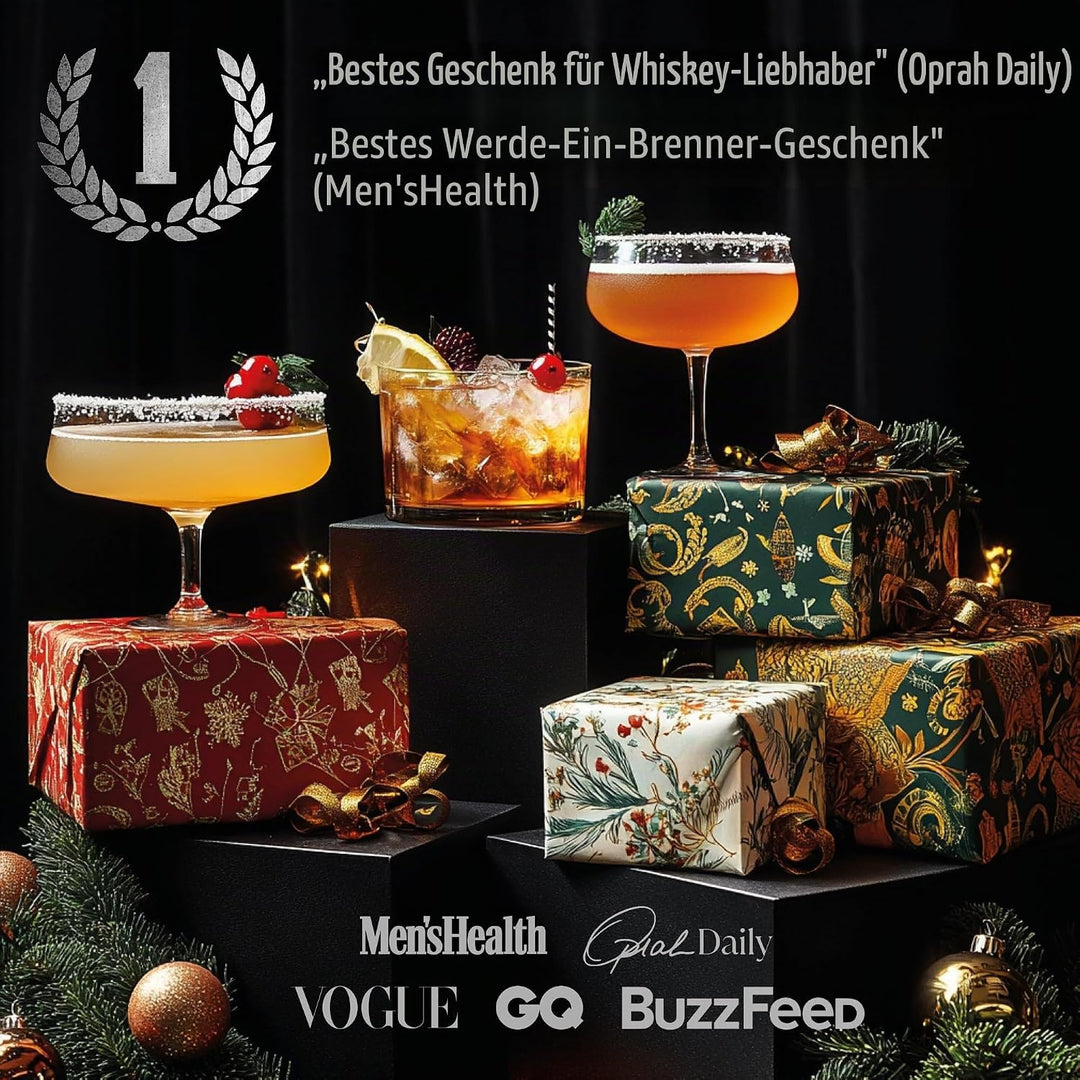 DIY Whiskey & Cocktail Smoker Kit - Premium Wood & Botanical Smoking Kit - Includes 6 Wood Chips, 6