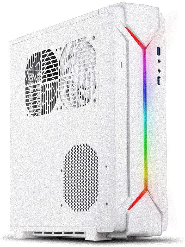 SilverStone SST-RVZ03W-ARGB Raven Mini-ITX Gaming-Computer-Gehäuse, ARGB, Weiss, SST-RVZ03W-ARGB