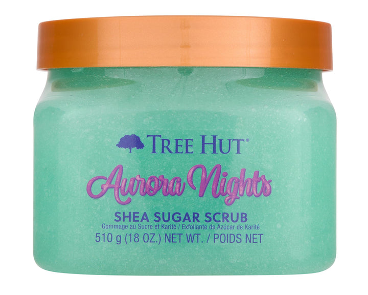 Tree Hut Aurora Nights Shea Sugar Scrub, Peeling Körperpflege, Körperpeeling, Zuckerpeeling, trocken