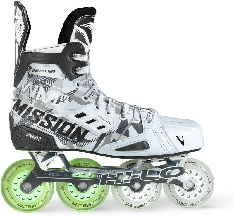 Mission Inhaler WM03 Inliner Skate Junior S21 + 8 Labeda Rollen kostenlos dazu E = wide 04.0 (37.5),