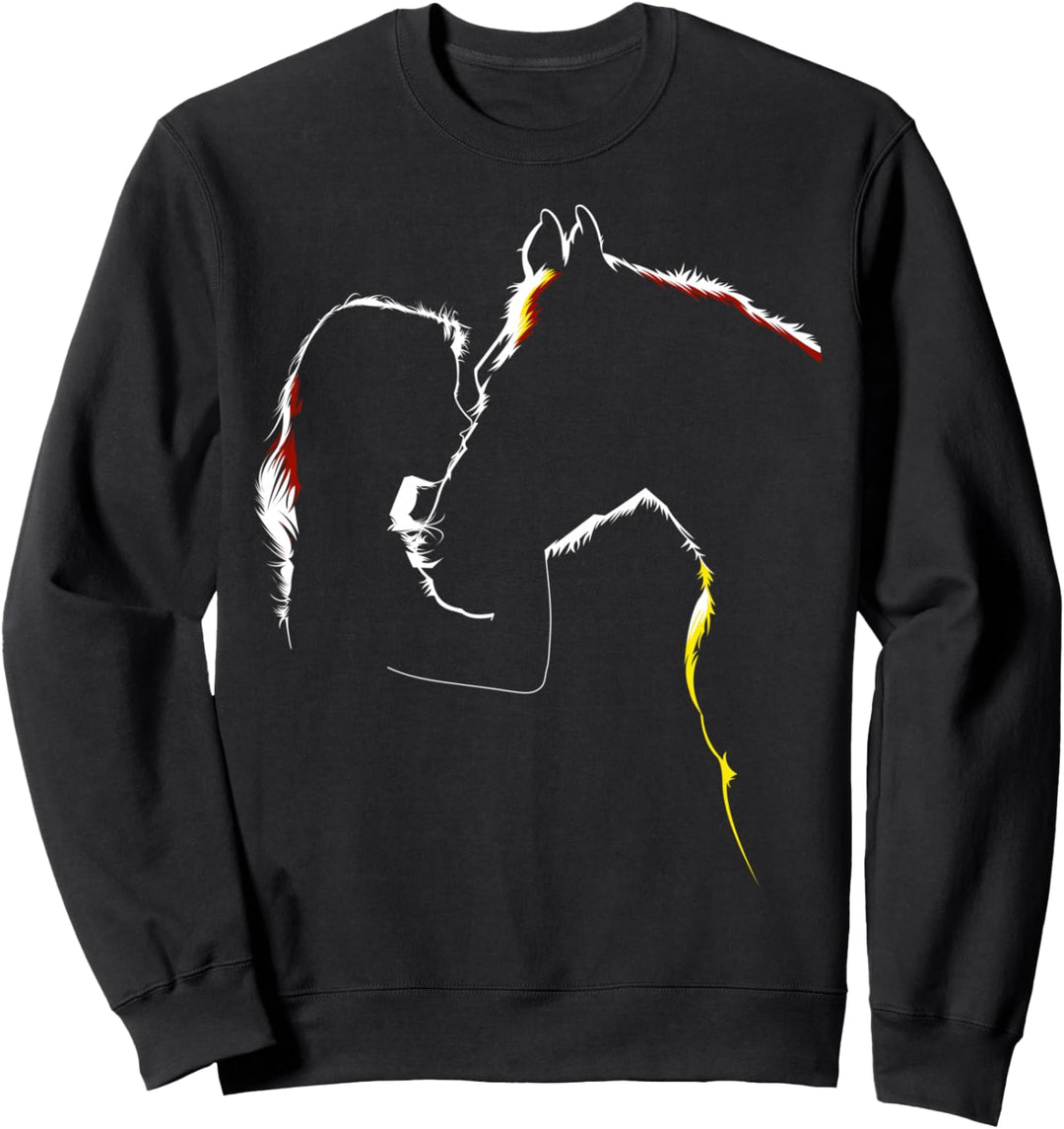 Pferd Mädchen Pferde Sweatshirt