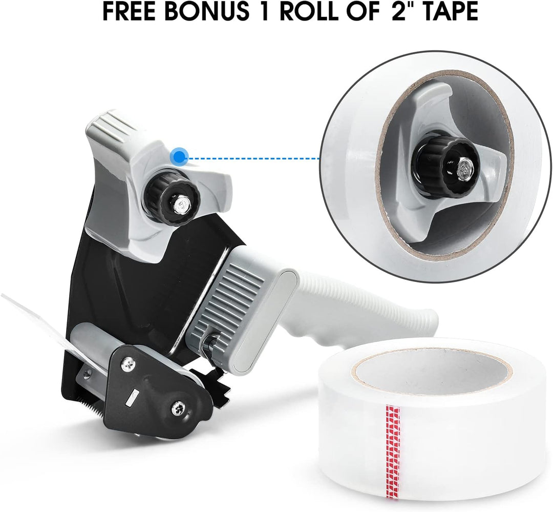 Pacific Mailer Klebebandabroller, 5,1 cm Klebebandabroller mit 5,1 cm Kartonverpackungsband, leichte
