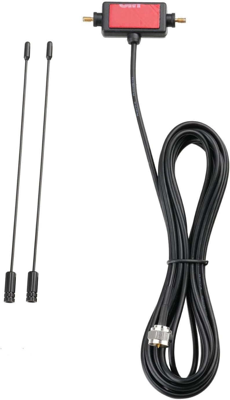 Superbat FM/AM UKW Antenne Dipolantenne mit Teflon-Beschichtung | F-Stecker mit 3m Verlängerungskabe