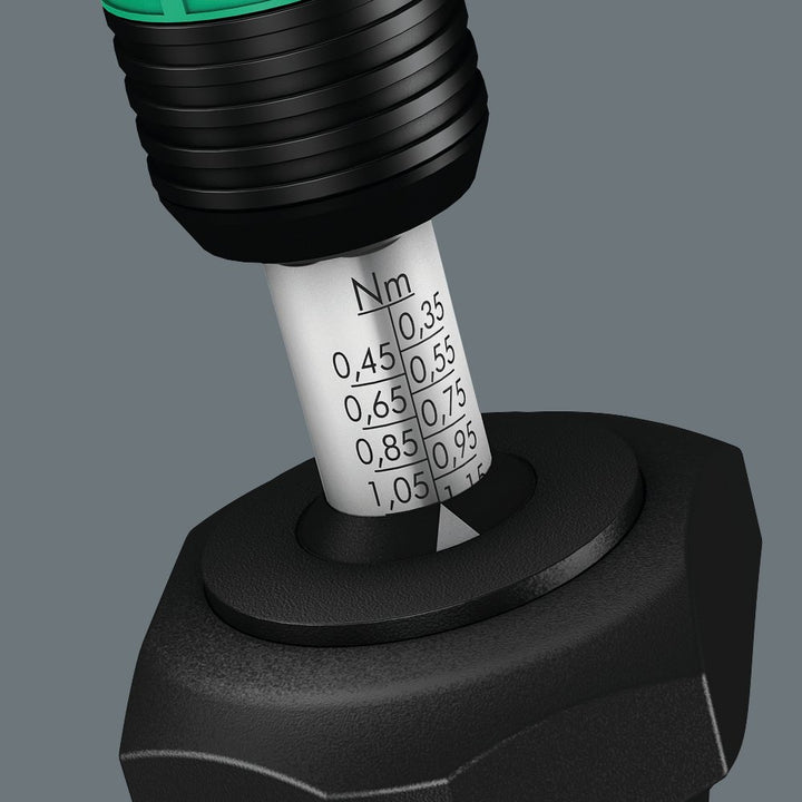 Wera 7445 Kraftform einstellbare Drehmomentschraubendreher mit Rapidaptor Schnellwechselfutter, 1/4