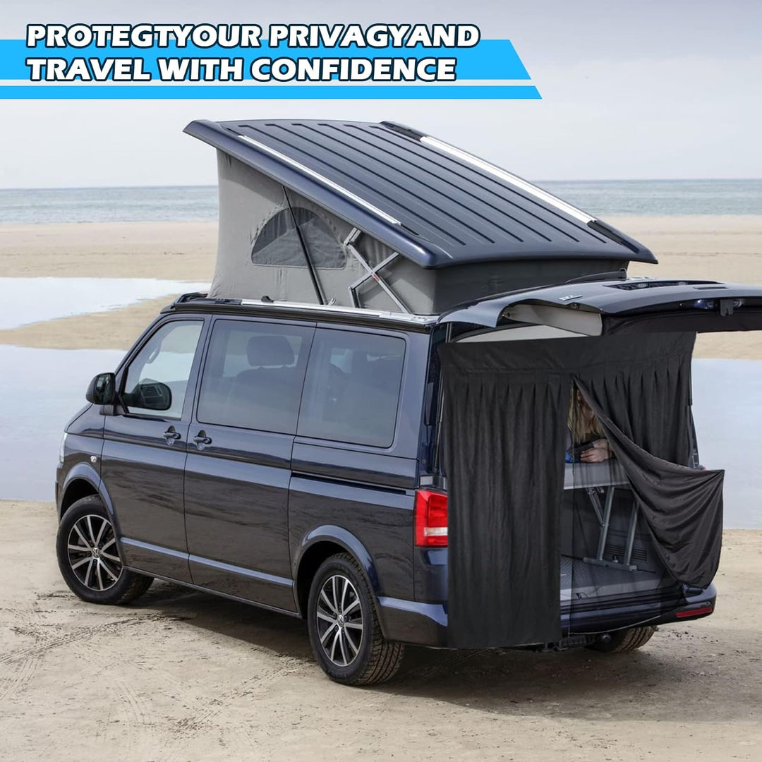 Auto Insektennetz für VW T6/T6.1/ T6 California, Zweischichtig Magnetische Hintertür Heckklappe Mosk