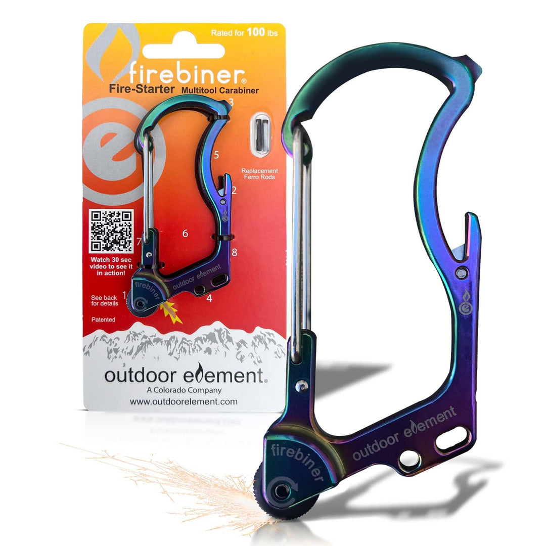 Outdoor Element Firebiner Aurora Schwarz, Schwarz
