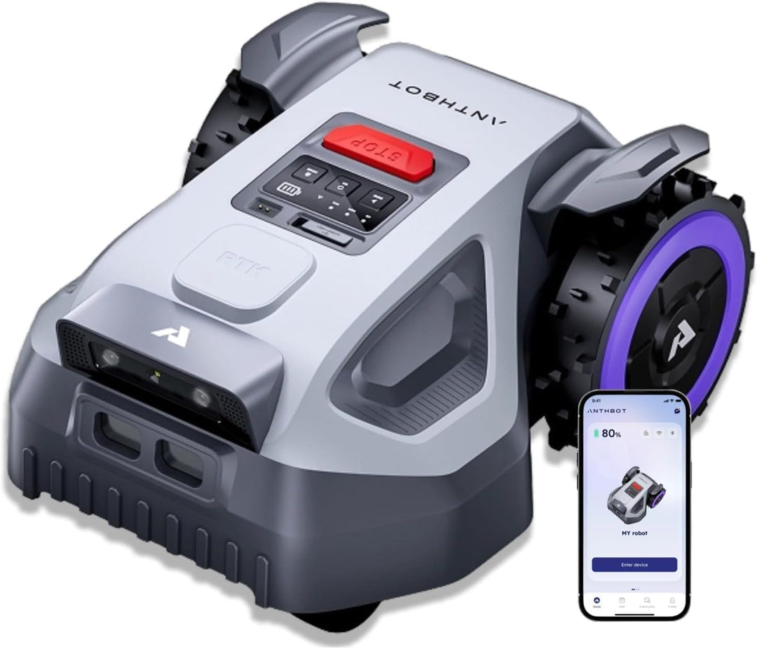 ANTHBOT M9 Rasenmähroboter, kabellos, NetRTK, 4G, Akku 5000 mAh, empfohlen 1000 m², maximal 1200 m²,