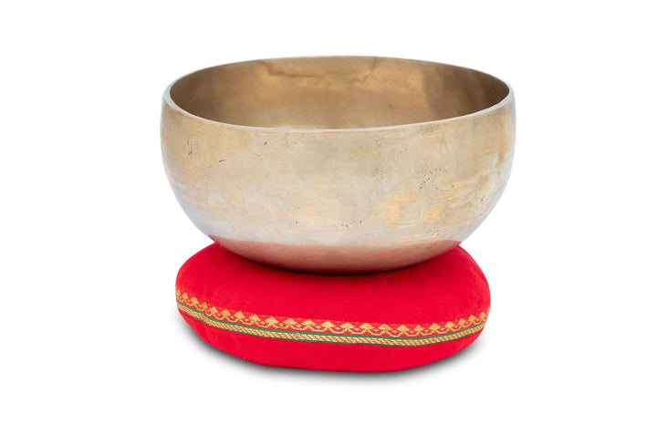 XDrum Omshanti Klangschale 17 cm Set - Gewicht: 900g - handgemacht in Indien - ideal für Meditations