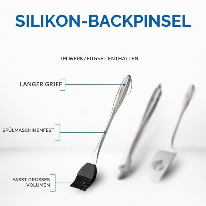 Napoleon 70034 PRO Edelstahl-Grill-Werkzeug-Set,
