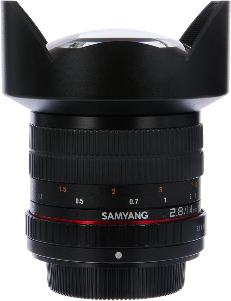 Samyang 14mm F2.8 Objektiv für Anschluss Sony Alpha Sony Alpha Single, Sony Alpha Single