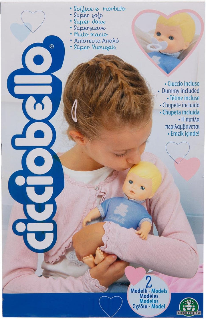 Cicciobello My Love – Die Flauschige Puppe passt den Kleinen mit weissem Kleid, Höhe 24 cm, für Kind