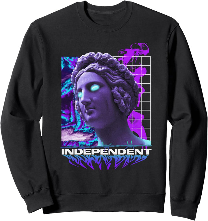 Independent Sculpture Greek - Sad Aesthetic Edgy Streetwear Sweatshirt