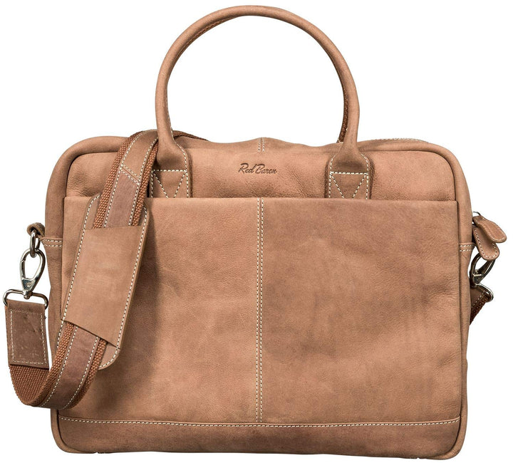 Red Baron Pescara Laptop-Tasche Umhängetasche Businesstasche Messenger-Bag im Vintage Look aus echte