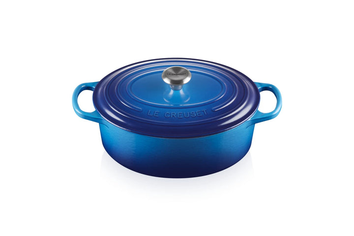Le Creuset Signature Gusseisen-Bräter mit Deckel, Ø 27 cm, Oval, Für alle Herdarten und Induktion ge