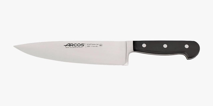 Arcos 255100 Serie Clasica - Kochmesser - Klinge aus Nitrum geschmiedetem Edelstahl 210 mm - HandGri