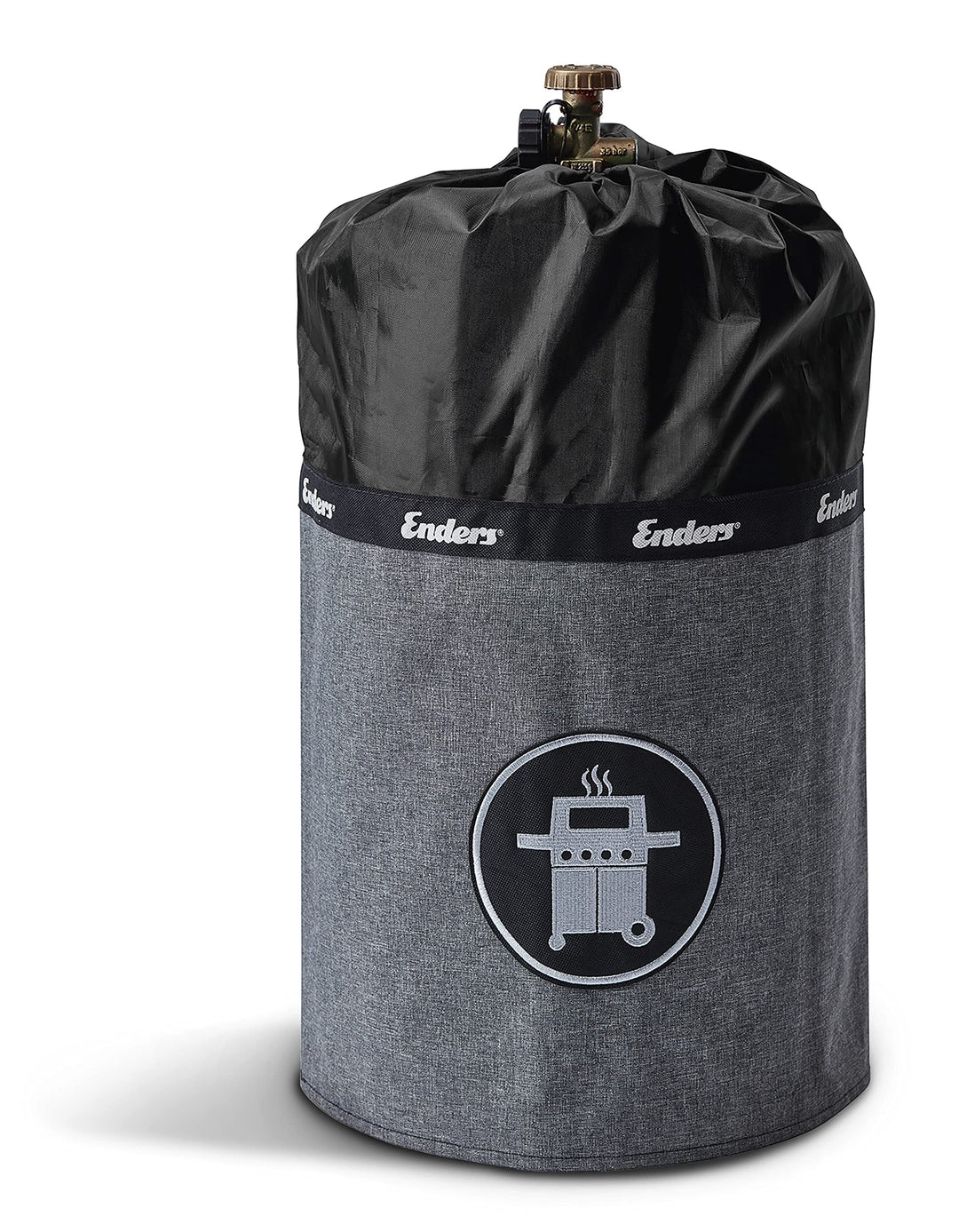 Enders® Gasflaschenhülle Style Black 5117, Gasflasche Grill-Abdeckung 11 kg, Keine Rostränder durch