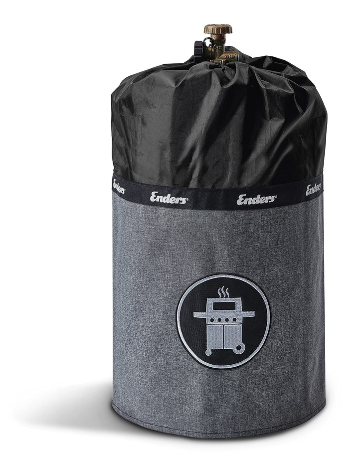 Enders® Gasflaschenhülle Style Black 5117, Gasflasche Grill-Abdeckung 11 kg, Keine Rostränder durch