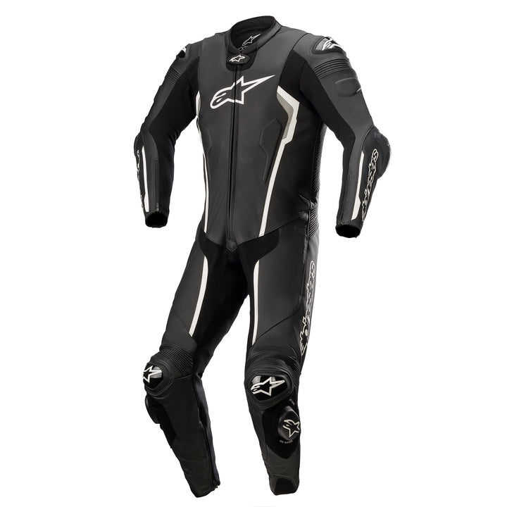 Alpinestars Missile V2 1-Teiler Motorrad Lederkombi, schwarz/weiss, 52 52 Schwarz/Weiss, 52 Schwarz/