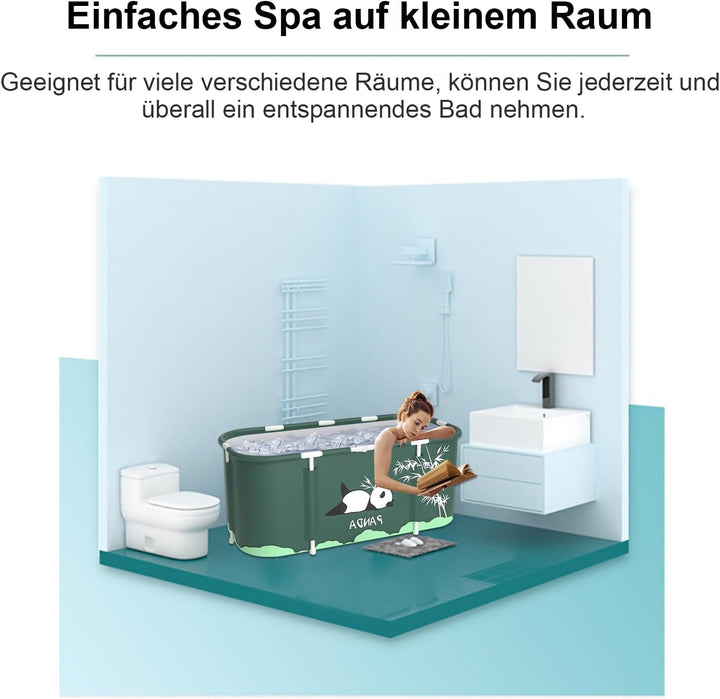 Sinbide Faltbare Badewanne Erwachsene faltbare Badewanne, tragbare und abnehmbare Badewanne, ideal f